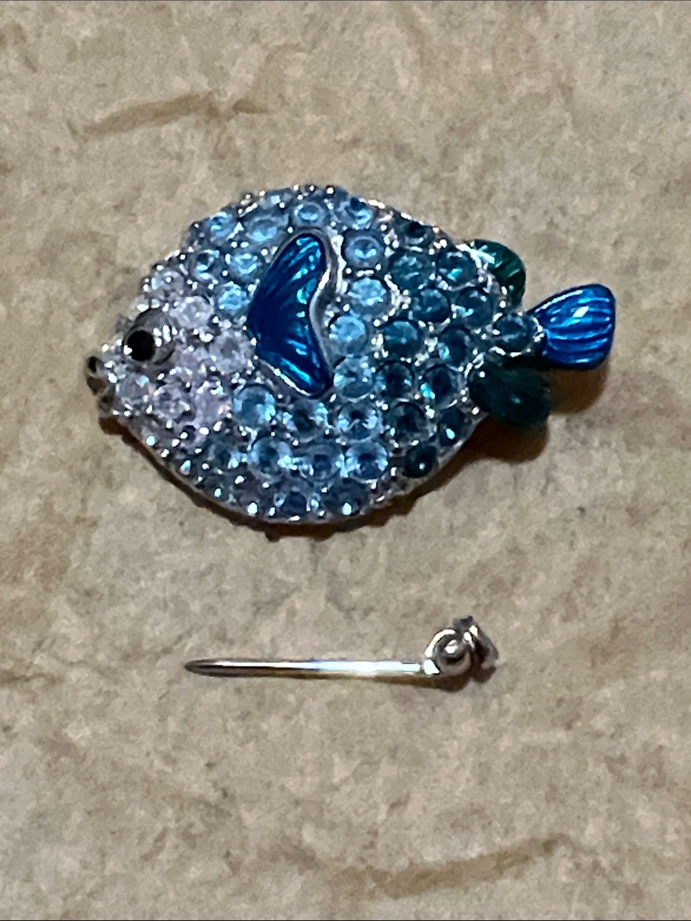 Swarovski Fish Brooch - broken